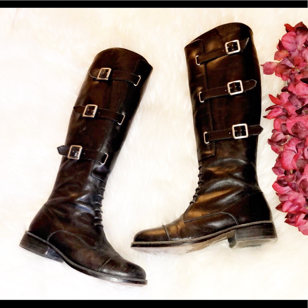 VINCE CAMUTO Leather Riding Boot